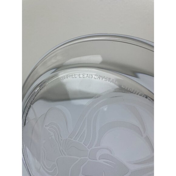 Vintage Lead Crystal Angelica by Michael Yates 793 Etched Plate, Morganstown - Picture 8 of 14